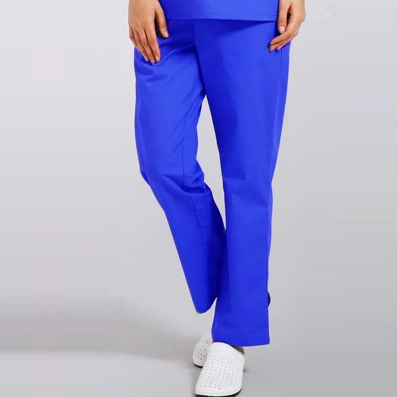 

Women Men Scrub Pants Elastic Waist Drawstring Cotton Doctor Nurse Trousers Medical Uniforms Surgical Pants Workwear Uniforms