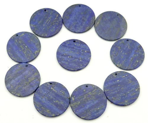 Natural Stone Quartz Crystal Turquoises tiger eye labradorite lapis Pendant Round Shaped for diy jewelry making necklace10pcs A1 | Украшения