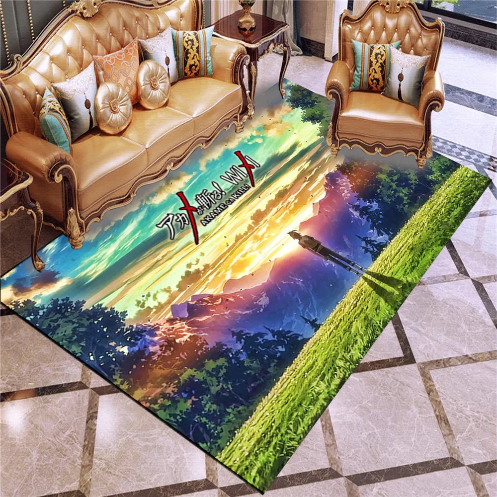 

Cartoon Anime Akame ga KILL! 3D Carpets for Living Room Bedroom Large Area Carpet Kids play Floor Mat Child Game Area Rugs