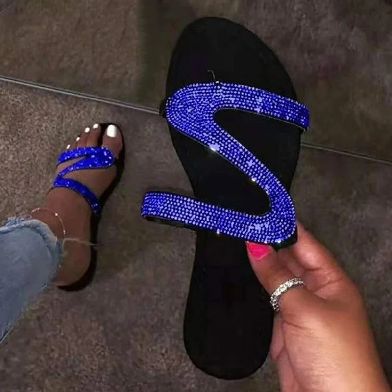 

Women's slippers slippers 2021 summer new cool style beach shoes flat head flat sandals flip flops