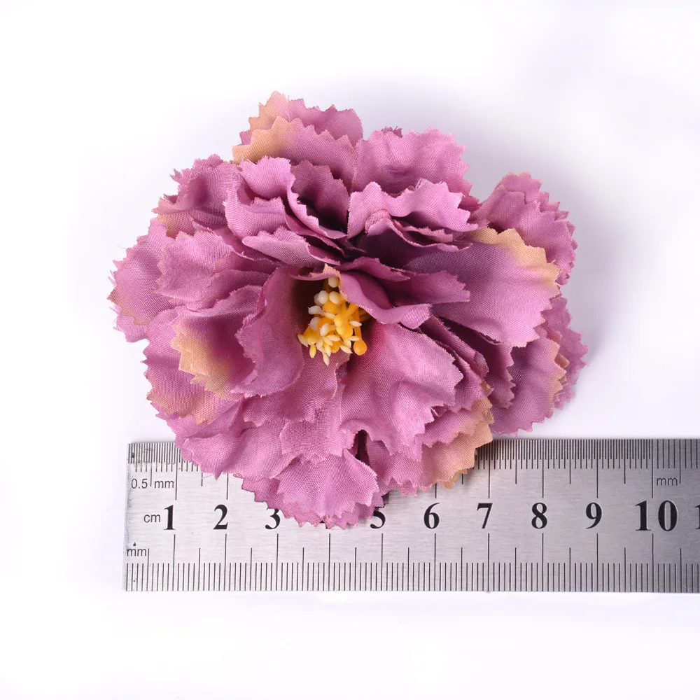 10 шт./лот шелковые искусственные головки цветов пиона украшения DIY ВЕНОК