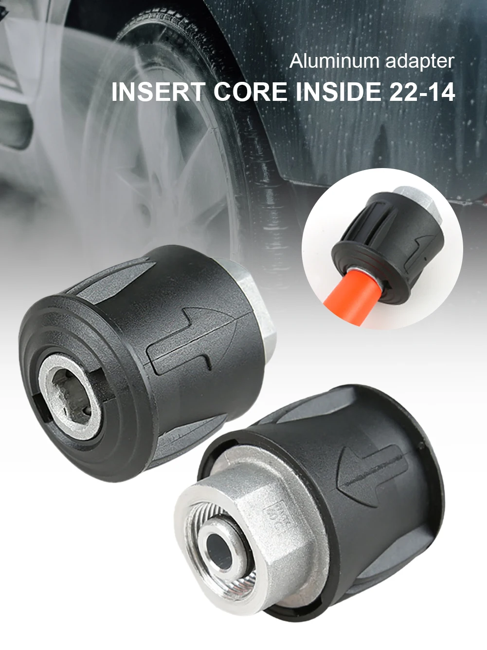 Переходник для шланга мойки высокого давления M22 Karcher Nilfisk Stihl 1 шт. | Автомобили и