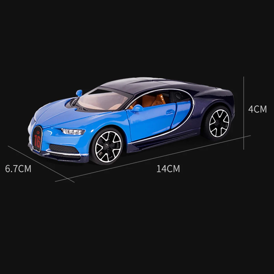 Горячая литая модель автомобиля 1:32 Chiron Детская Металлическая техника Enginery игрушки колеса откатные Дети День рождения рождественские подарки