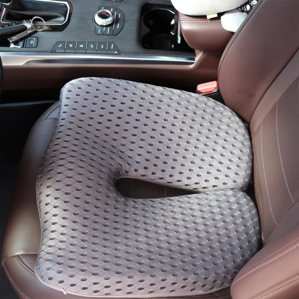 

Car Office Chair Wheelchair Support Tailbone Sciatica Relief Car Memory Foam Heightening Seat Cushion For Back Pain Coccyx