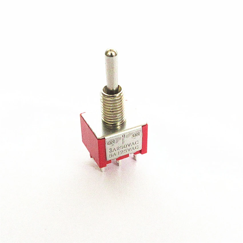 

1pc Mini Pin (ON) -OFF- (ON) DPDT 3 Position Toggle Switch MTS-223 Dual Reset Power Switch AC 250 V 3A/AC 5A 125 V