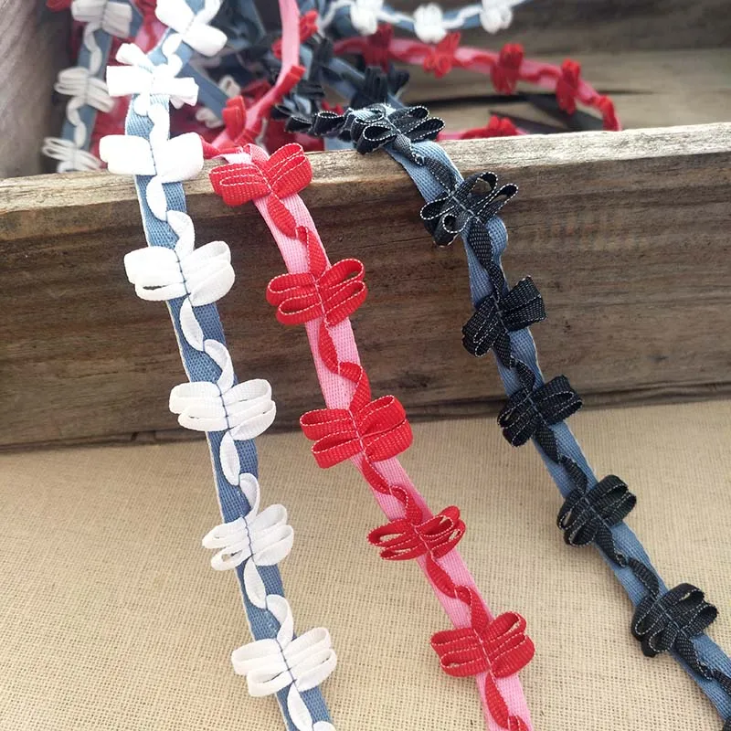 1 м новейшая кружевная ткань высокого качества бант лента кружевной материал