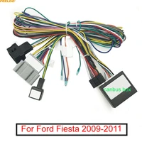 feeldo car audio radio dvd android 16pin power cable adapter with canbus box for ford fiesta power wiring harness