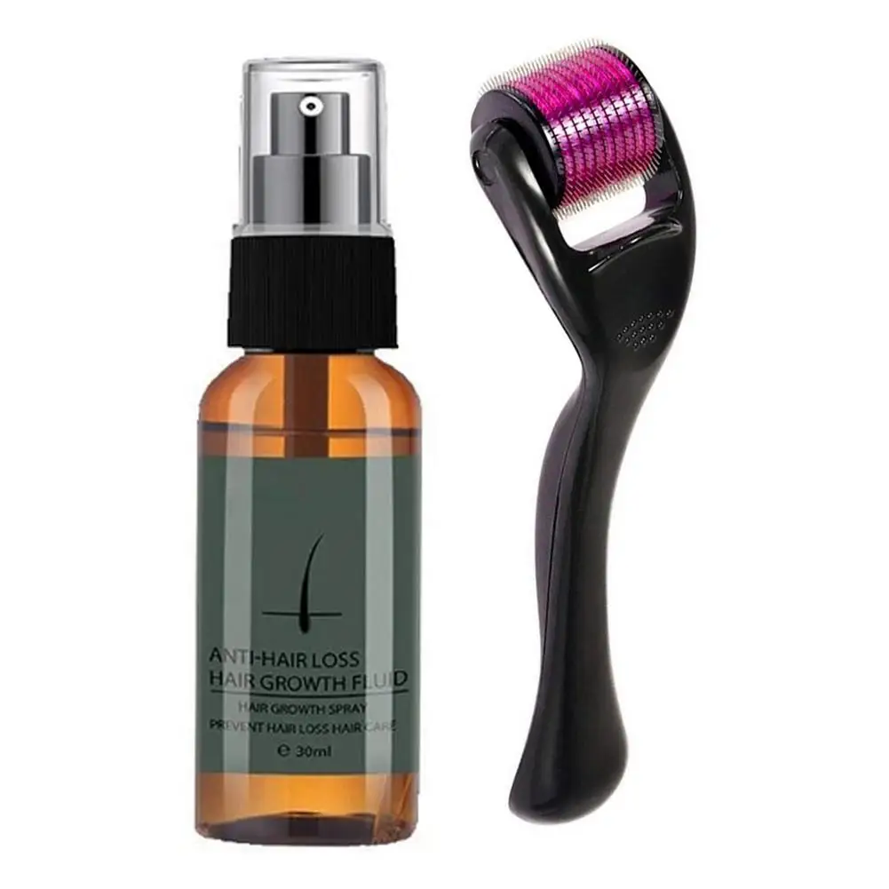 

Natural Harmless Beard Growth Roller Kit Beard Growth Set Men's Beard Growth Essence Nourishing Enhancer Loss Beard Oi Spray