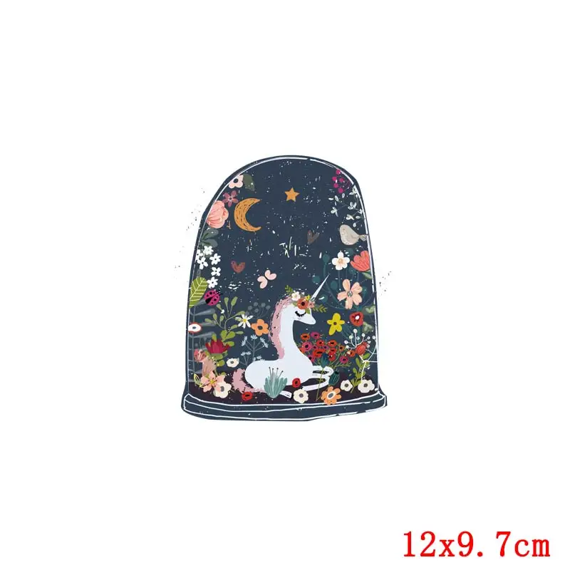 Плавающая жизнь искусство аппликация термоклейкие нашивки для одежды женские