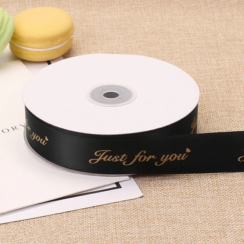 Бесплатная доставка подарочная лента на заказ/атласная с принтом