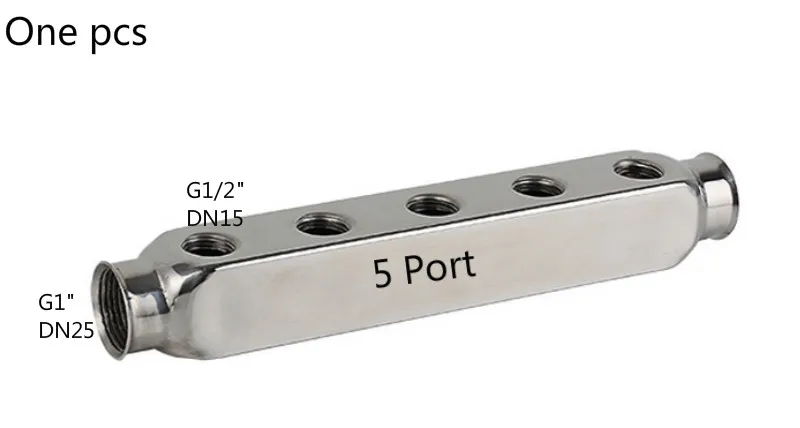 Аксессуары для системы подогрева пола коллектор из нержавеющей стали (2 10port) 1/2