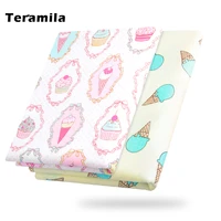 cotton fabric pink icecream sewing cloth cover home textile decoration doll bedding clothing patchwork teramila quilting