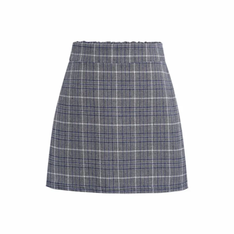 DEAT 2020 новинка Весенний костюм воротник в клетку Блейзер облегающая юбка для