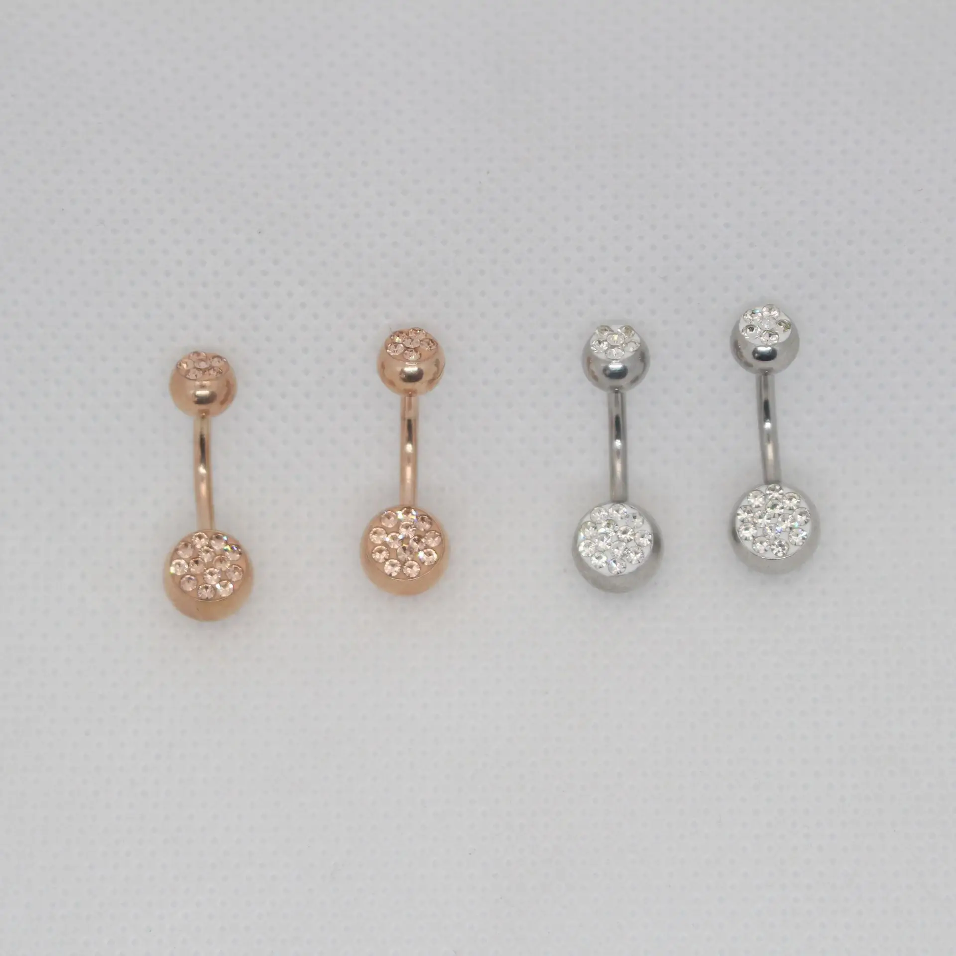 Прозрачный Циркон драгоценный камень кости пупочные ногти пирсинг пупка Пирсинг