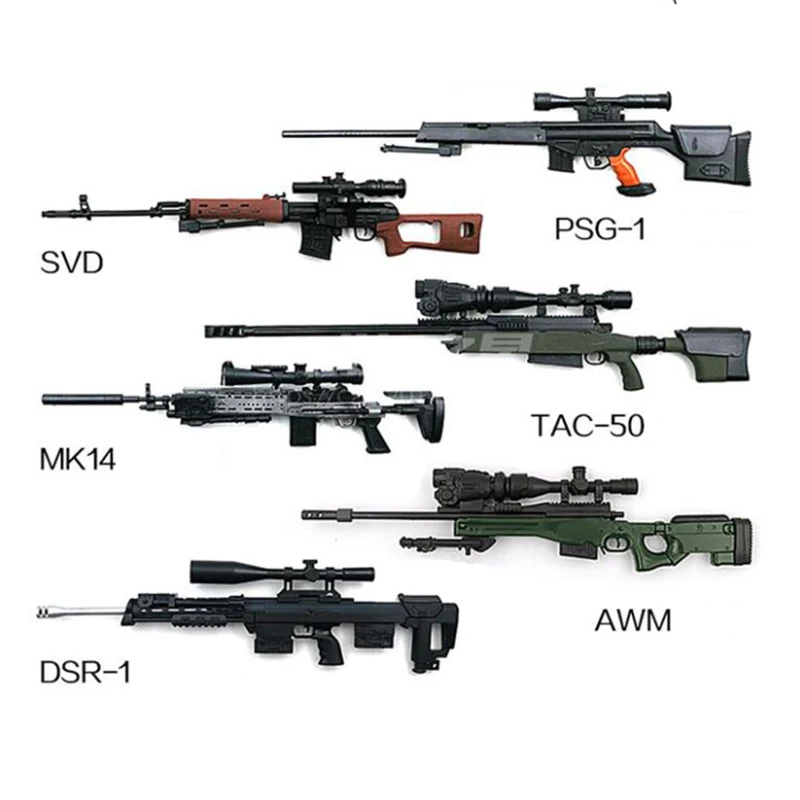 Масштаб 1:6 1/6 дюйма фигурки героев аксессуары SVD MK14 снайперская винтовка пистолет