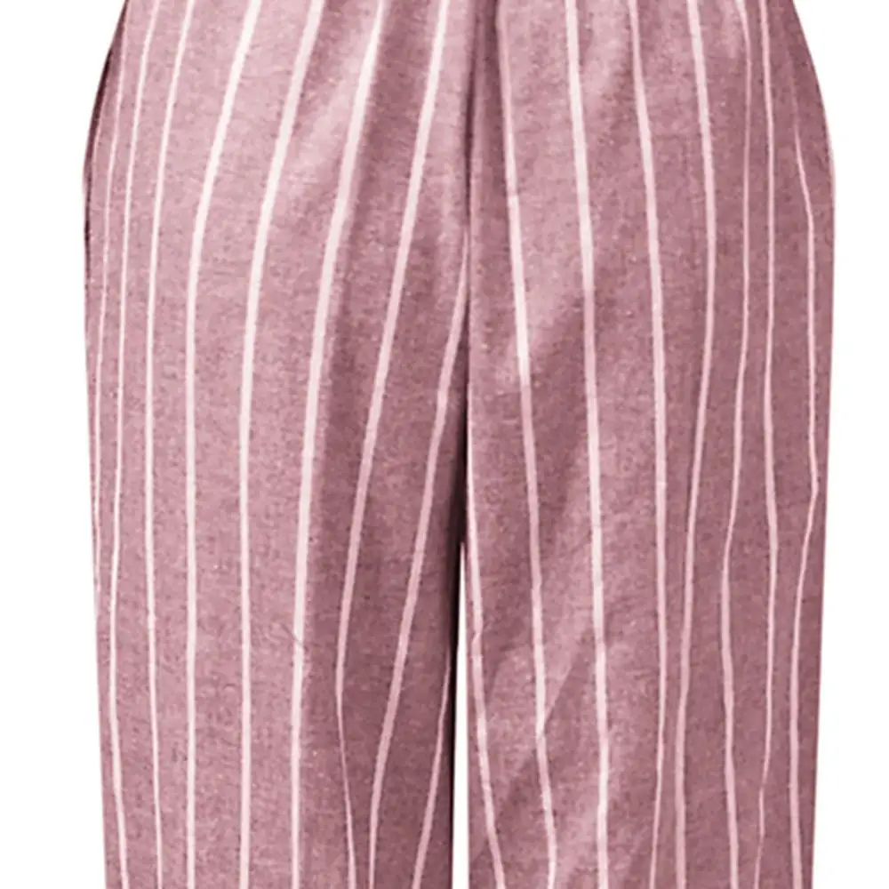 

2019 Women Autumn Casual Long Pants Fashion Women Lacing-up Sport Solid Stripe Printing Easy Casual Loose Pants For Lady PF3M