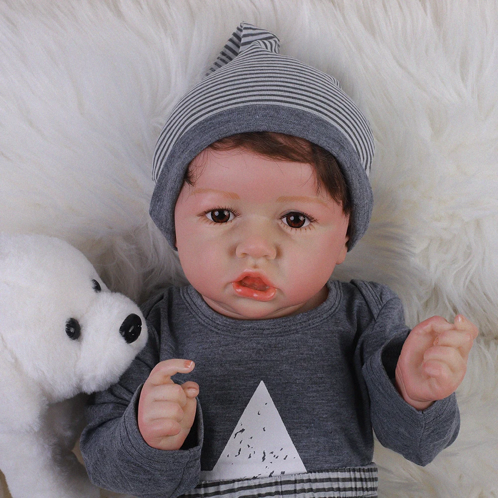 20 &quot50 см кукла для малышей мягкая виниловая силиконовая Bebe Reborn Baby Doll фигурка