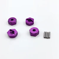 4pcs 12mm aluminum wheel hex nut with pins drive hubs 4p hsp 102042 110 upgrade parts for 4wd rc car