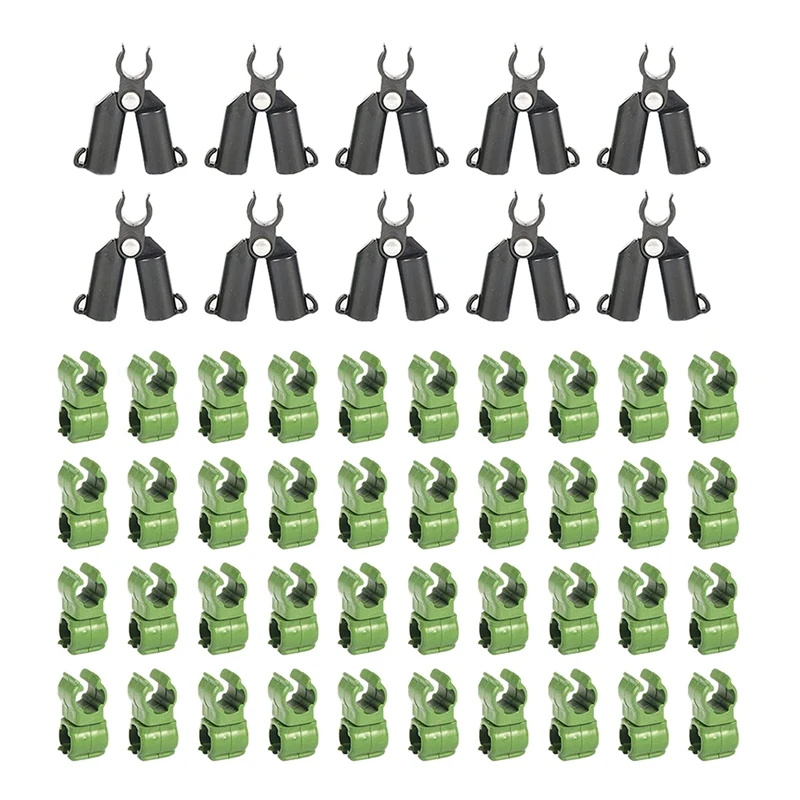 

50 шт. производство Garden Stake разъемы бывает 2 типов: 11 мм Диаметр Регулируемая Установка разъем для колья завода соединительные трубки