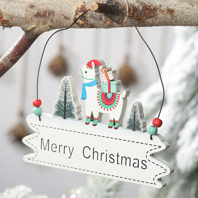 Новогодние рождественские украшения с надписью &quotMerry Christmas&quot подвесные