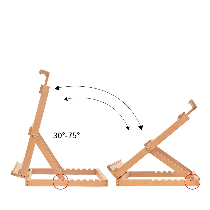 Деревянный Складной Настольный станок с подставкой Раскрашивание маслом