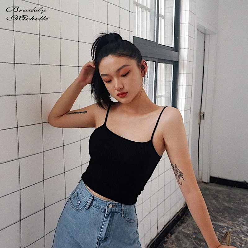 Пикантная Женская трикотажная кофта из 2019 хлопка без рукавов облегающие