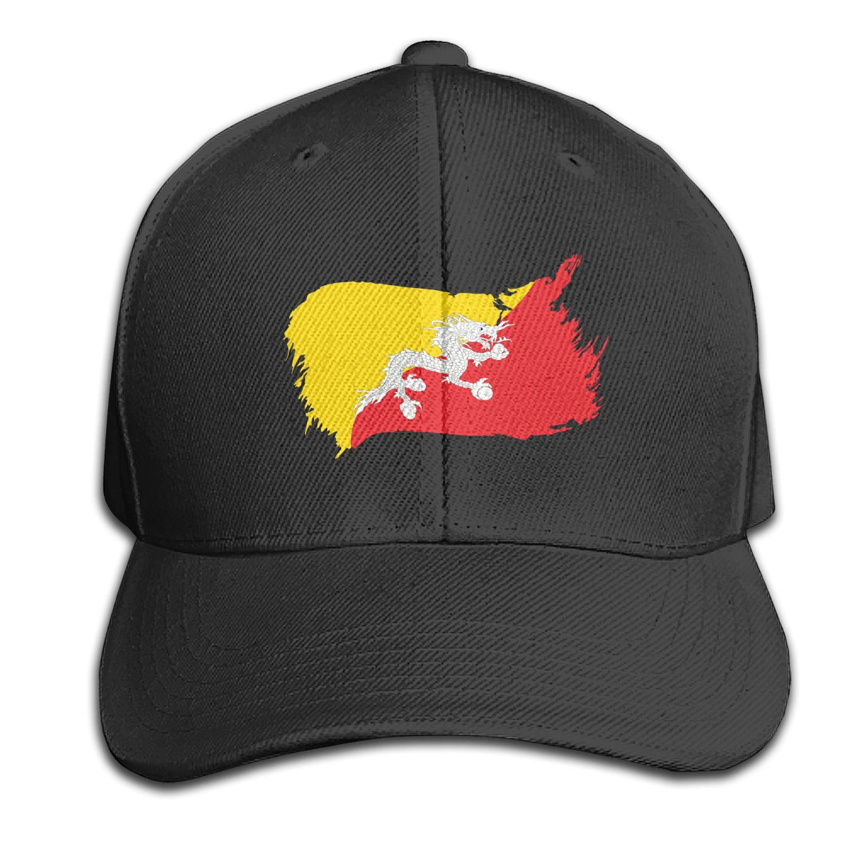 

Bhutan Flag mens and womens wicking lightweight Sun Caps