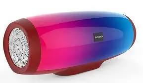 SODO Bluetooth динамик стерео радио U диск воспроизводит светодиодный светильник TF трансляции Bluetooth динамик TWS соединенная зарядка звуковая коробка - Цвет: Red