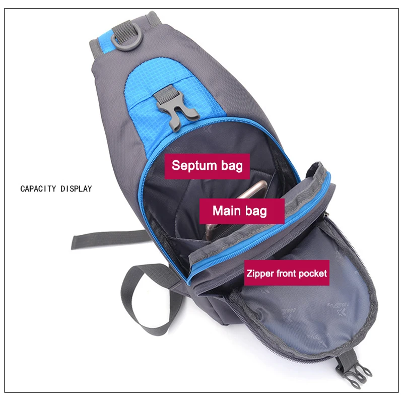 Женская нагрудная Сумка слинг через плечо водонепроницаемая Портативная сумка