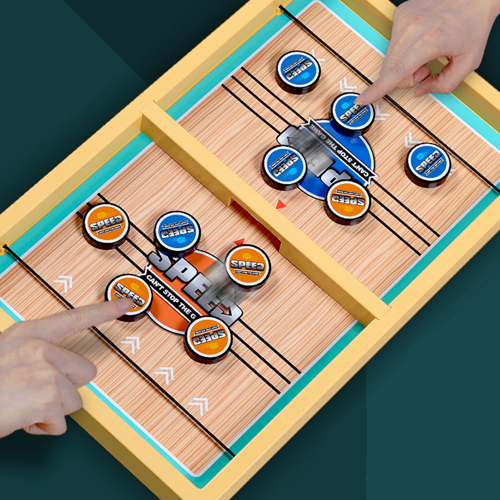 

2 In 1 Fast Sling Puck Game Desktop Winner Board Game Slingshot Table Hockey Game Toys for Children Adults Christmas Party Toys