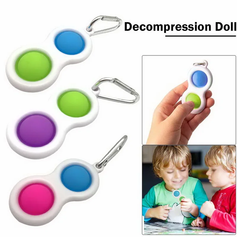 

Baby Fidget Simple Dimple Sensory Toys Silicone Flipping Board Brain Teasers Best Gifts Educational Toy for For Kids Adults