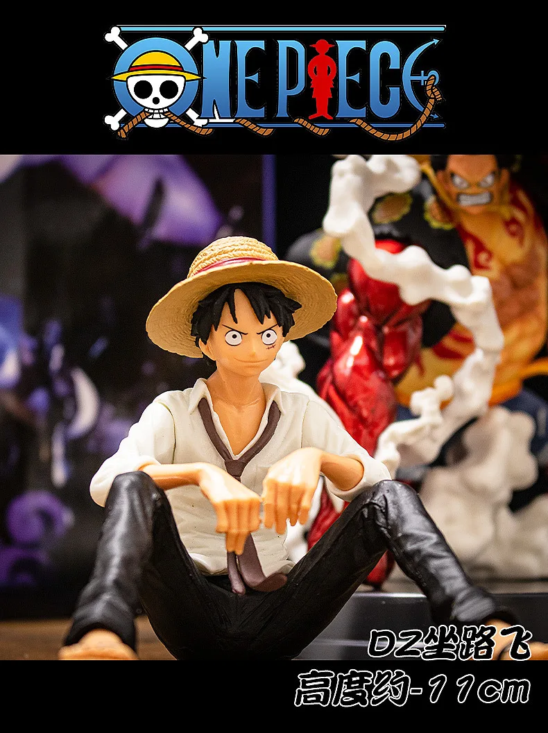 

12cm Anime Action Figure Photo Artist X Stylist Sitting posture Monkey D. Luffy Model Empress Sitting Sofa OnePiece Figma