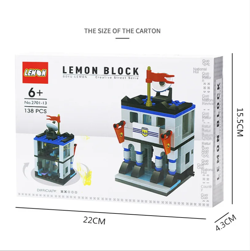 

Mini City Street View blocks are compatible with small particles and micro blocks for children's toys forwarding gifts
