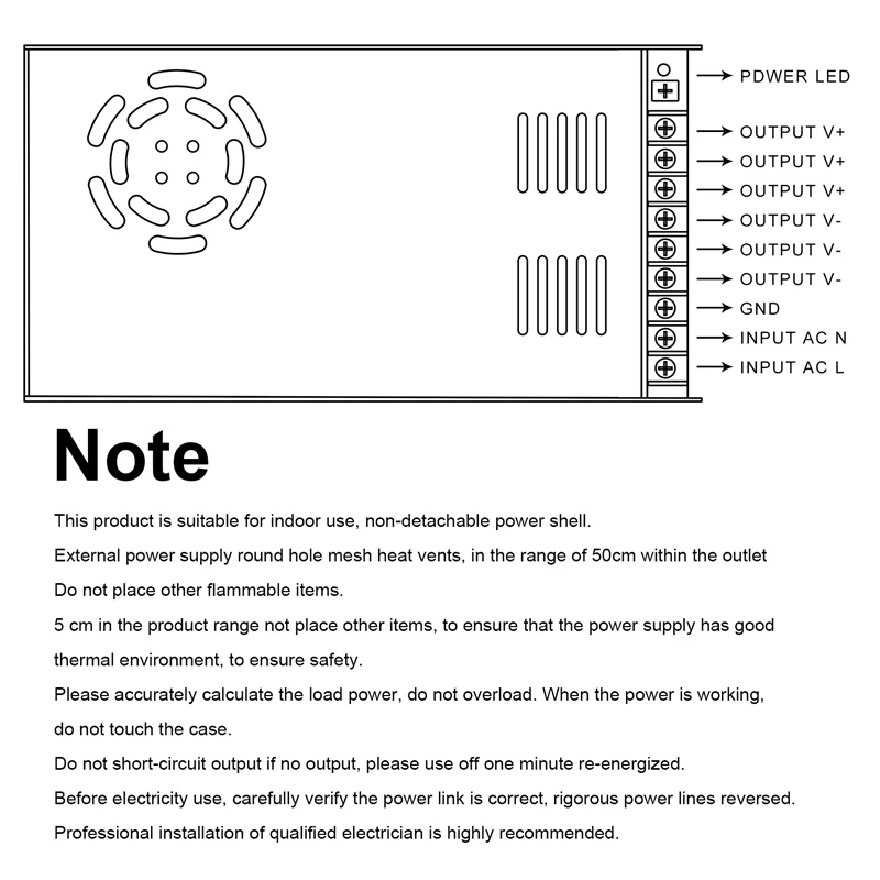 Импульсный преобразователь Питание адаптер трансформатор для светодиодной