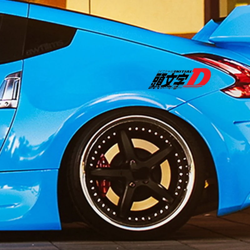 2XFor Initial d дрейф Jdm Гоночный наклейка бампера для творческих личностей винил