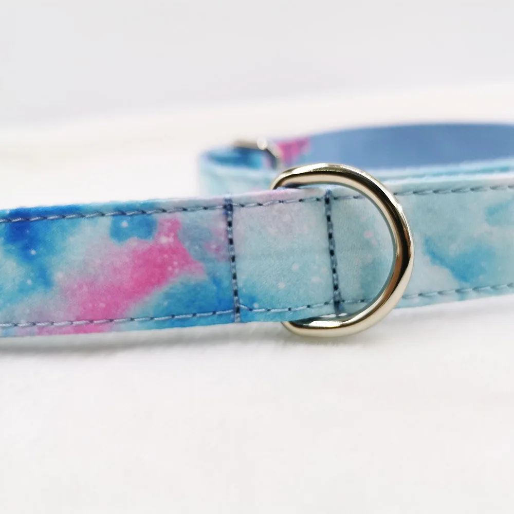 Индивидуальный разборный собачий ошейник и поводок набор с принтом на заказ для