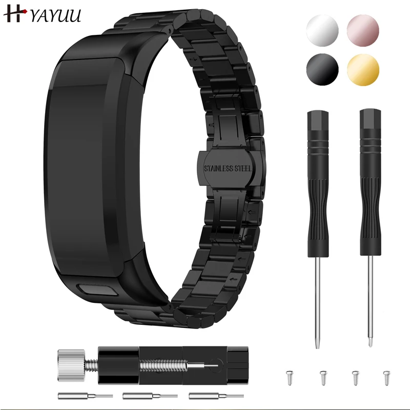 

Браслет YAYUU для Garmin Vivosmart HR, сменный металлический браслет из нержавеющей стали для Garmin Vivosmart HR Tracker