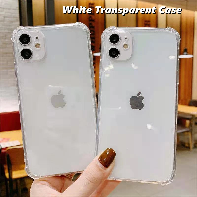 

Shockproof Original Clear Phone Case For iPhone 12 Mini 11 Pro Max XR XS Max 6 6S 7 8 Plus X Corner Airbag Soft Back Cover Coque