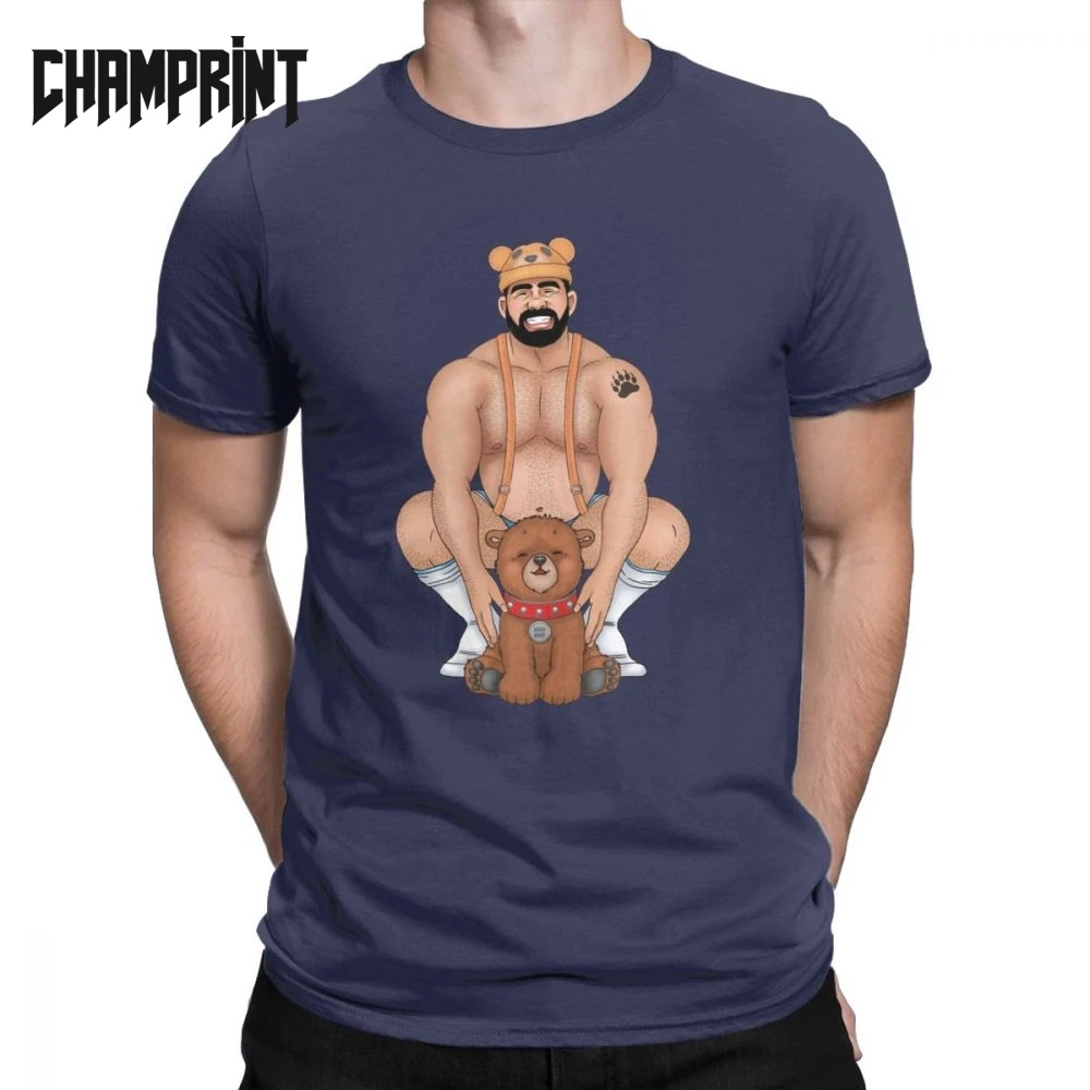 Daddy Bear Футболка мужская из чистого хлопка футболка с уникальным дизайном Barebeef