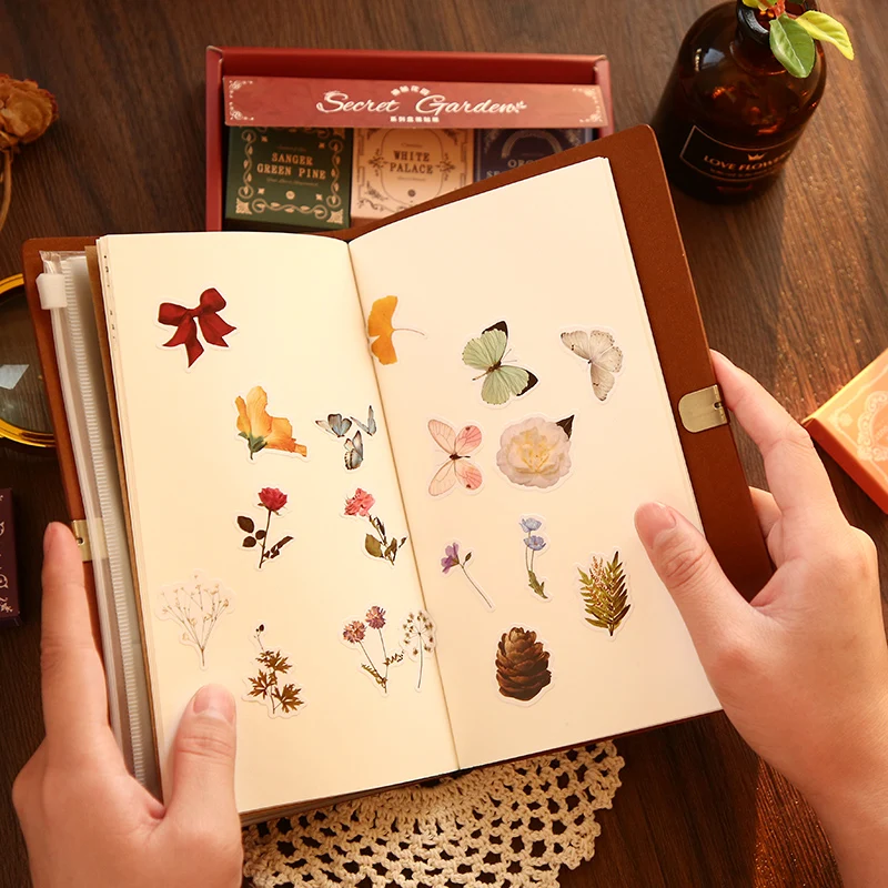 Набор мини-наклеек в коробке Dimi 300 листов милые Мультяшные наклейки с пейзажем