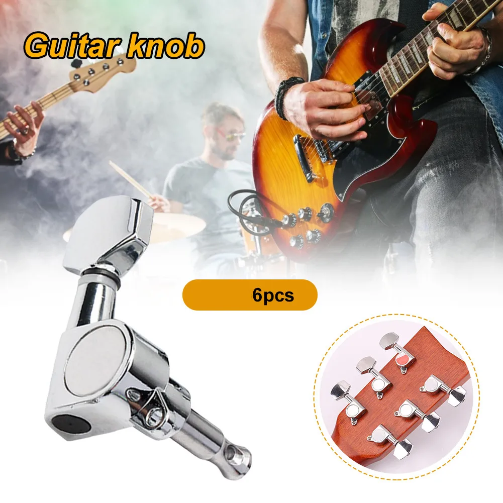 

6PCS/Set Guitar Tuning Pegs Key Tuner Machine Head for Acoustic Electric Guitar Guitarra Violao Accessories Sealed Peg with Log