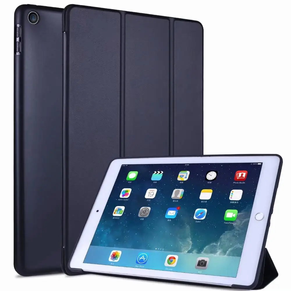Тонкий чехол для планшета Ipad 10 2 мягкий ТПУ тройного сложения iPad 7 го поколения 2019