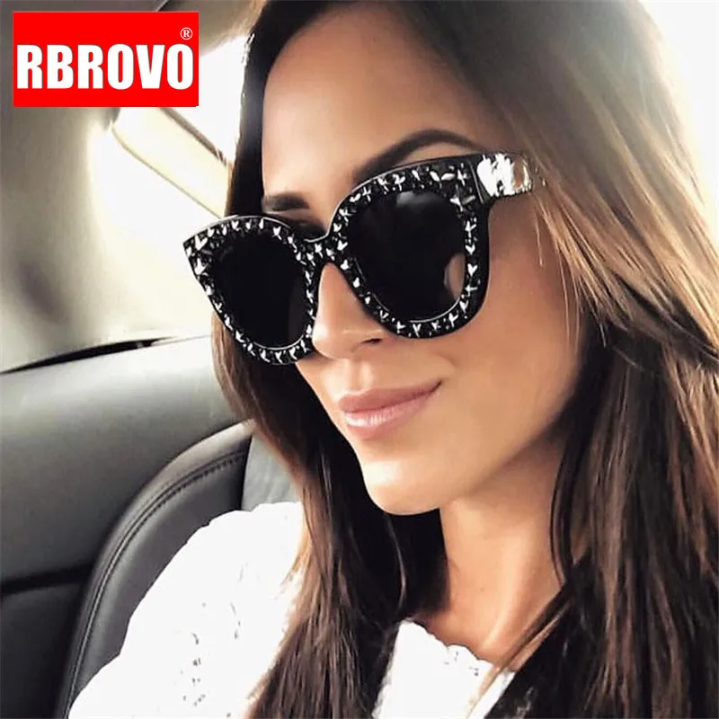 Солнечные очки RBROVO в винтажном стиле UV400 для мужчин и женщин роскошные