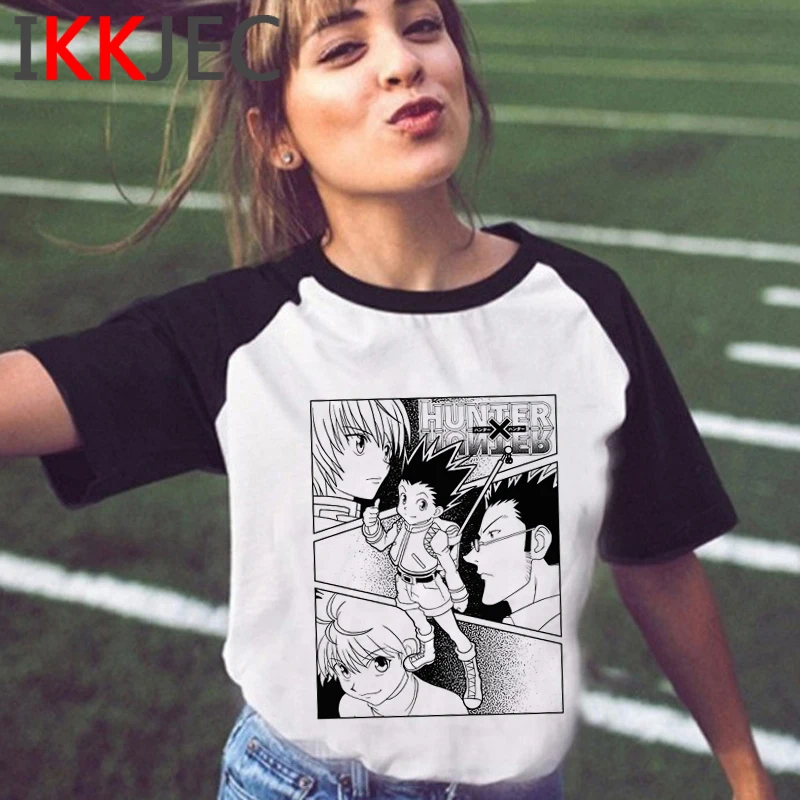 Kawaii Hunter X футболка с изображением охотника Мужская коротким рукавом Killua Zoldyck HXH