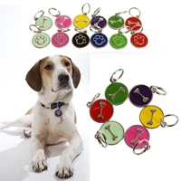 2 types customize dog anti lost diy name address label metal dog collar accessories pet id tags