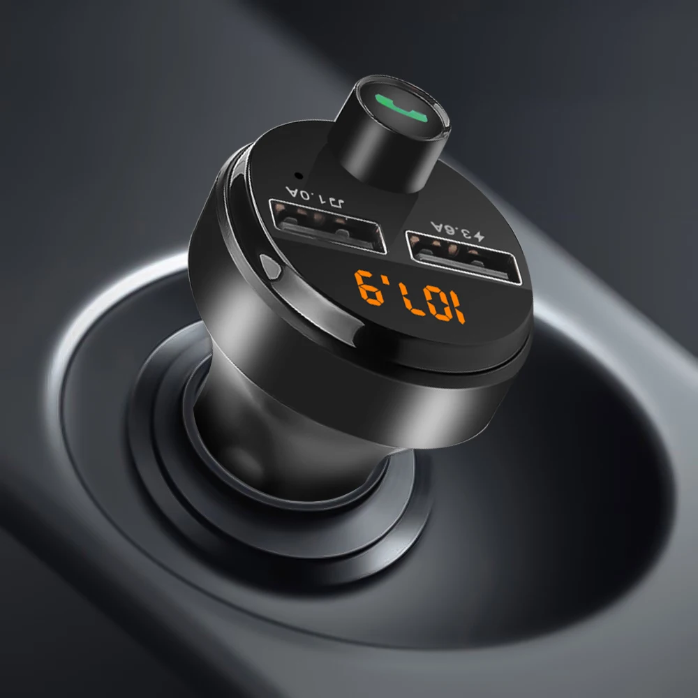 TF Udisk V5.0 FM передатчик модулятор Bluetooth Handsfree Car Kit MP3 плеер 3.6A Dual автомобильное usb