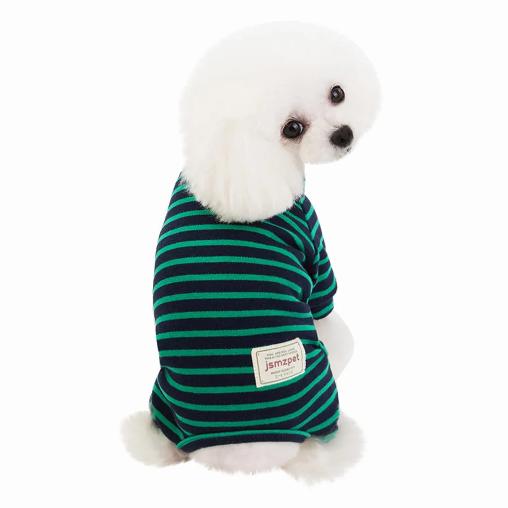 Pet Winter Stripe Color Bottoming Dog Costumes Cat Clothes Vest Shirt Household Family Home Accessories Dropshipping New | Дом и сад