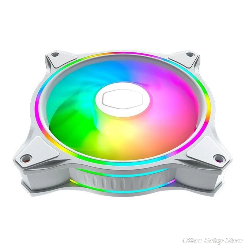 

Cooler Master MasterFan MF120 HALO Dual Ring Addressable RGB Fan for PC Computer Case Liquid Radiator F23 21 Dropshipping