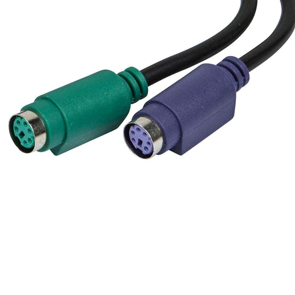 1 шт. USB Мужской 2-в-1 PS/2 клавиатура мышь к USB конвертер USB адаптер кабель сплиттер конвертер клавиатуры Адаптер