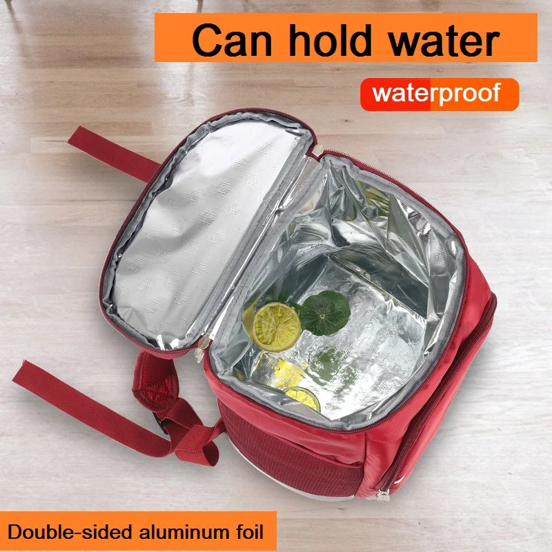 oxford backpack cooler bag thermo lunch picnic box insulated cool ice pack car fresh food delivery thermal bags refrigerator free global shipping